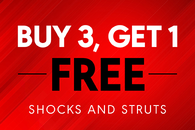 Buy 3, Get 1 Free on Shocks and Struts