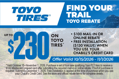 Toyo Tire Rebate